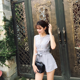 Jumpsuit ren tay con quần lưng bèo Sỉ 145k