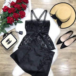 Set áo ren cváy phi Lọ Lem