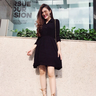 Đầm sơmi xoè