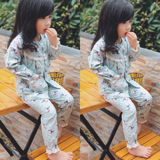 Thời Trang Bé Gái - Bộ cotton thô mềm siêu Hot