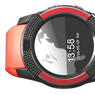 Đồng hồ thông minh có khe sim mặt tròn Smartwatch V8 đỏ