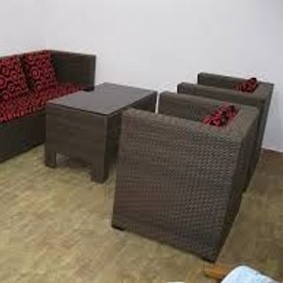 bàn ghế cà fe nhựa giả mây