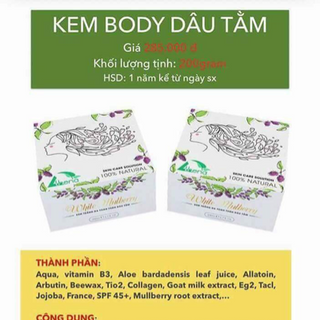 Kem trắng da body dâu tằm ATHENA
