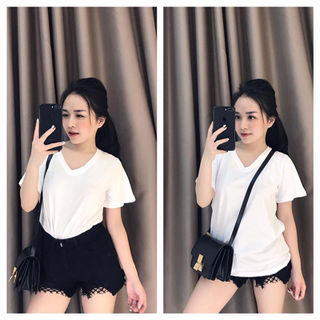 ÁO THUN TRƠN CỔ TIM GIÁ SỈ