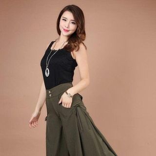 SET QUẦN ỐNG RỘNG PHỐI ÁO REN CỰC SANG