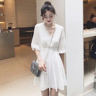 đầm xốp phối ren