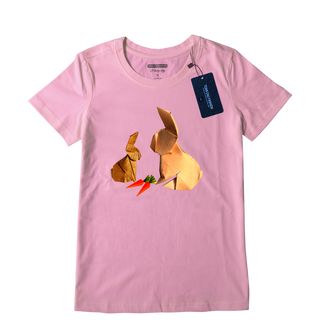 Áo thun thời trang - Mẹ con thỏ Origami