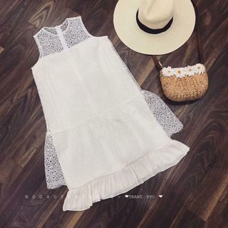 ĐẦM REN TRẮNG VOAN LAI