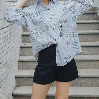 sơ mi in chữ