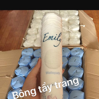 Bông tẩy trang emily hàng đức 120 miếng