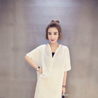 Đầm sơ mi cát