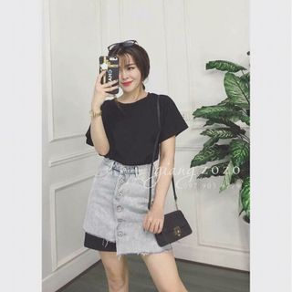 set đầm váy jeans
