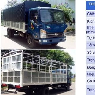 Xe tải Veam VT260 trọng tải 19 tấn