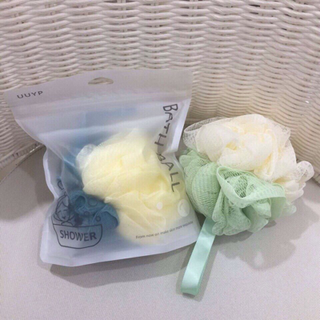 bông tắm sịn tròn