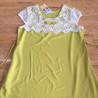 đầm bầu voan phối ren