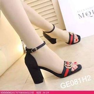 Sandal gót vuông 7p