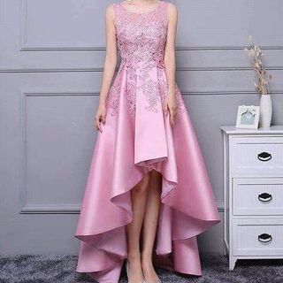 Đầm Xòe Đuôi Tôm Đính Hoa 3D