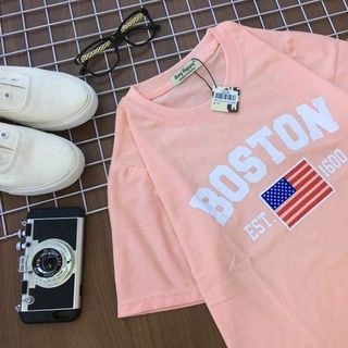 ÁO THUN HAPPY BOSTON CỜ MỸ