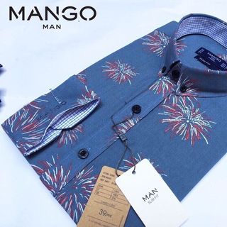 Sơ mi Mango hoa văn cực độc
