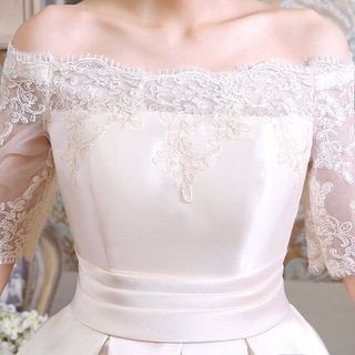 Đầm Xòe Xếp Li Trễ Vai