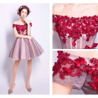 Đầm Xòe Đính Hoa 3D