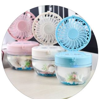 Creative USB Ocean Quê quán Quạt văn phòng Tròn Mini Trang trí 3 Gears USB Fan Quạt Đa Giây Lớn Gió Mini USB Fan giá sỉ