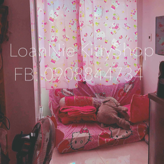 LoanKitty MÀN CỬA KITTY SIZE LỚN 1m8x1m8