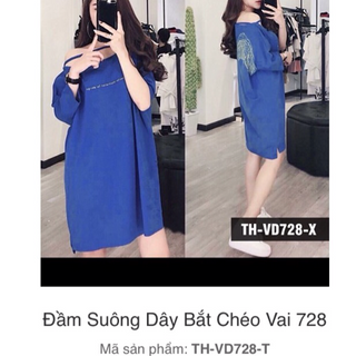 Đầm suông thun cotton