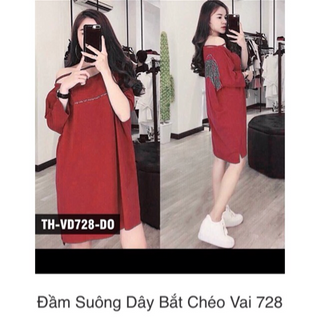 Đầm suông thun cotton
