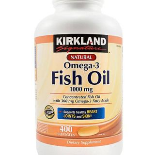 Dầu cá Fish oil Kirkland 1000mg 400 viên