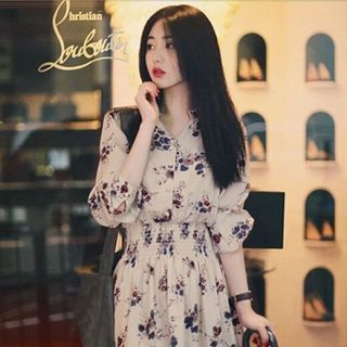 đầm hoa họa tiết lyna