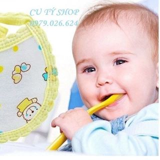 yếm tròn buộc dây