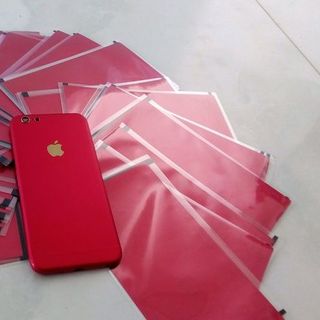 Skin đỏ nhôm xước Iphone 6g 6