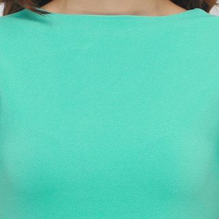 Đầm xòe cut out lưng sành điệu màu xanh
