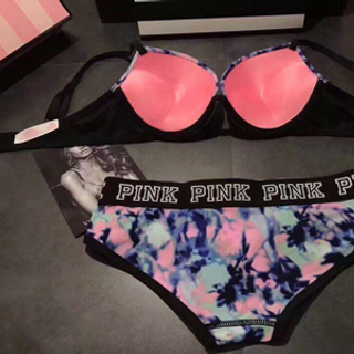 Set Pink Vicky mút kép nâng và gom ngực cực đẹp chất lạnh mặc cực mát