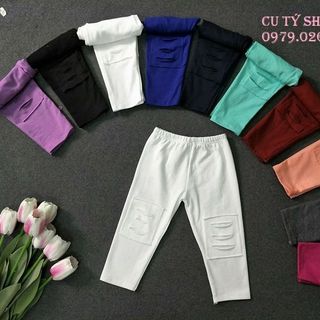 Legging vá gấu sz 4