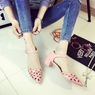 Giày Gót Vuông Laze giá sỉ