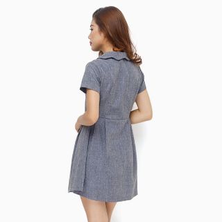 Đầm thời trang suông cổ bẻ thanh lịch