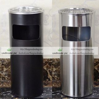THÙNG RÁC INOX TRÒN CÓ GẠT TÀN
