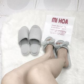 set dép nơ đi trong nhà