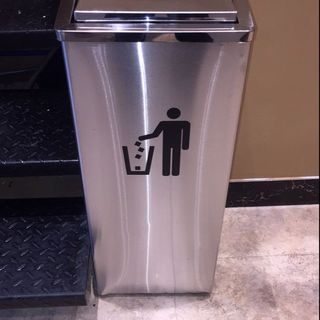 THÙNG RÁC INOX VUÔNG NẮP LẬT