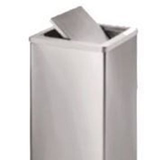 THÙNG RÁC INOX VUÔNG NẮP LẬT