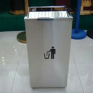 THÙNG RÁC INOX VUÔNG NẮP LẬT