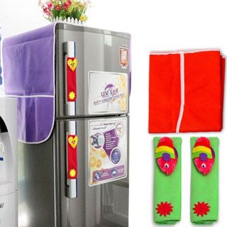 Combo tay nắm và khăn phủ tủ lạnh