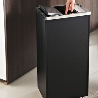 THÙNG INOX CHỮ NHẬT NẮP LẬT CÓ GẠT TÀN THUỐC