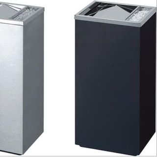 THÙNG INOX CHỮ NHẬT NẮP LẬT CÓ GẠT TÀN THUỐC