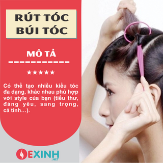Bộ 4 Dụng Cụ Búi Tóc - Cách Búi Tóc Đẹp Đơn Giản