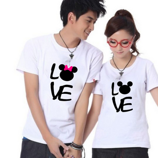 Áo thun cặp in hình dễ thương - giá sỉ​ giá tốt