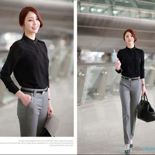 QUẦN TÂY NỮ CÔNG SỞ ỐNG ĐỨNG - Q03117100