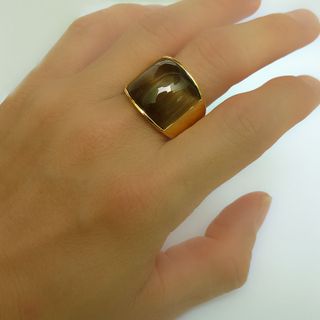 Nhẫn mặt đá mắt mèo phong thủy